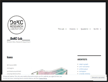 Tablet Screenshot of dokclab.wordpress.com