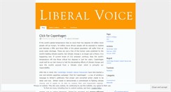 Desktop Screenshot of liberalvoice.wordpress.com