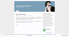 Desktop Screenshot of elrincondegroucho.wordpress.com