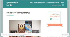 Desktop Screenshot of glutenfreiberlin.wordpress.com