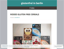 Tablet Screenshot of glutenfreiberlin.wordpress.com