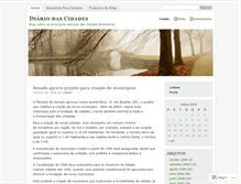 Tablet Screenshot of blogdascidades.wordpress.com