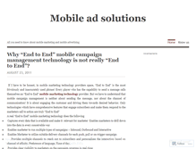 Tablet Screenshot of mobileadsolutions.wordpress.com