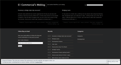 Desktop Screenshot of e1commercial.wordpress.com