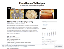 Tablet Screenshot of fromramentorecipes.wordpress.com