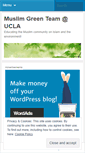 Mobile Screenshot of muslimgreenteam.wordpress.com