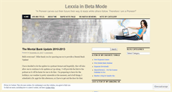 Desktop Screenshot of lexxia4sr.wordpress.com