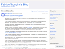 Tablet Screenshot of fabricofthoughts.wordpress.com