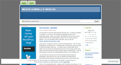 Desktop Screenshot of megansumrell.wordpress.com
