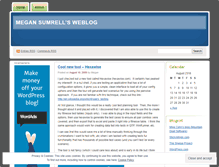 Tablet Screenshot of megansumrell.wordpress.com