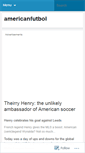 Mobile Screenshot of americanfutbol.wordpress.com