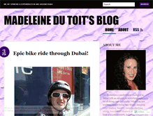 Tablet Screenshot of madeleinedutoit.wordpress.com