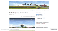 Desktop Screenshot of ondermekoar.wordpress.com