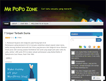 Tablet Screenshot of darkofpopo.wordpress.com