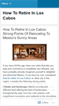 Mobile Screenshot of howtoretireinloscabos.wordpress.com