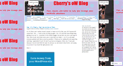 Desktop Screenshot of cherryrocker0910.wordpress.com