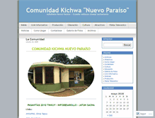 Tablet Screenshot of comunidadkichwanp.wordpress.com