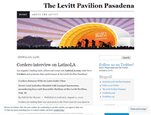 Tablet Screenshot of levittpavilionpasadena.wordpress.com