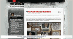 Desktop Screenshot of freeverbage.wordpress.com