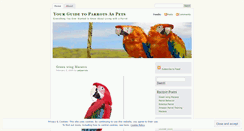 Desktop Screenshot of petparrots.wordpress.com