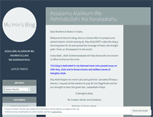 Tablet Screenshot of muhumin.wordpress.com