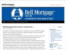 Tablet Screenshot of bellmortgage.wordpress.com