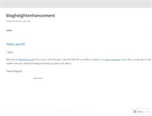 Tablet Screenshot of blogheightenhancement.wordpress.com