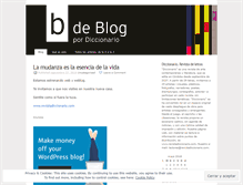 Tablet Screenshot of diccionariorevista.wordpress.com