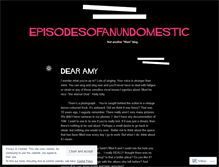 Tablet Screenshot of episodesofanundomestic.wordpress.com