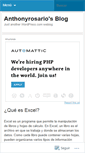 Mobile Screenshot of anthonyrosario.wordpress.com
