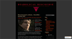 Desktop Screenshot of diabolicaldiscourse.wordpress.com