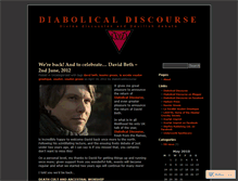 Tablet Screenshot of diabolicaldiscourse.wordpress.com