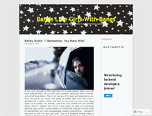 Tablet Screenshot of bandslikegirlswithbangs.wordpress.com