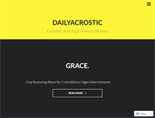 Tablet Screenshot of dailyacrostic.wordpress.com