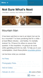 Mobile Screenshot of notsurewhatsnext.wordpress.com