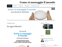 Tablet Screenshot of comesimaneggiailmondo.wordpress.com