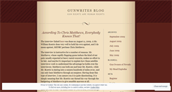 Desktop Screenshot of gunwrites.wordpress.com