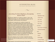 Tablet Screenshot of gunwrites.wordpress.com