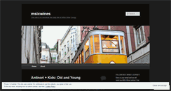 Desktop Screenshot of msixwines.wordpress.com