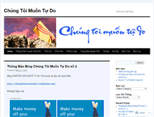 Tablet Screenshot of chungtoimuontudo.wordpress.com