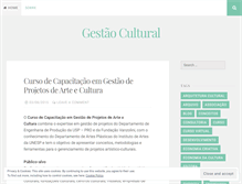 Tablet Screenshot of gestaocultural.wordpress.com