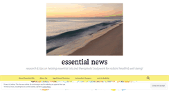 Desktop Screenshot of essentialhealingoils.wordpress.com