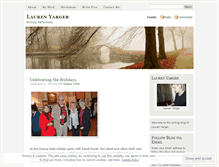 Tablet Screenshot of laurenyarger.wordpress.com
