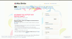Desktop Screenshot of missbimbogame.wordpress.com