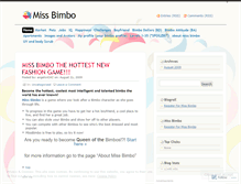 Tablet Screenshot of missbimbogame.wordpress.com