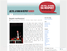 Tablet Screenshot of jagvilljubaraharespekt.wordpress.com