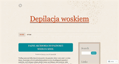 Desktop Screenshot of depilacjawoskiem.wordpress.com