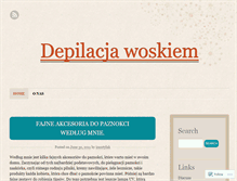 Tablet Screenshot of depilacjawoskiem.wordpress.com