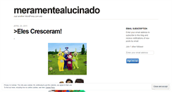 Desktop Screenshot of meramentealucinado.wordpress.com