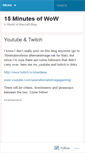 Mobile Screenshot of 15minutesofwow.wordpress.com